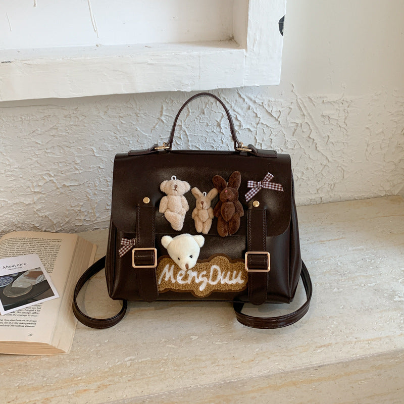 Women's Retro Soft Cute Bear Vintage Women's Backpack