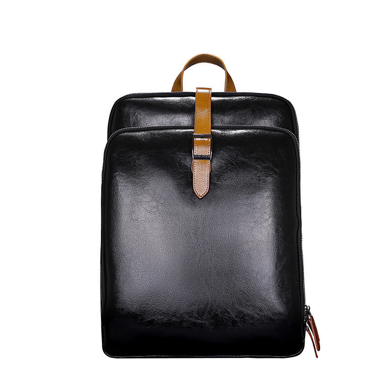 Men's High-grade Leather Large Capacity Top Layer Bags