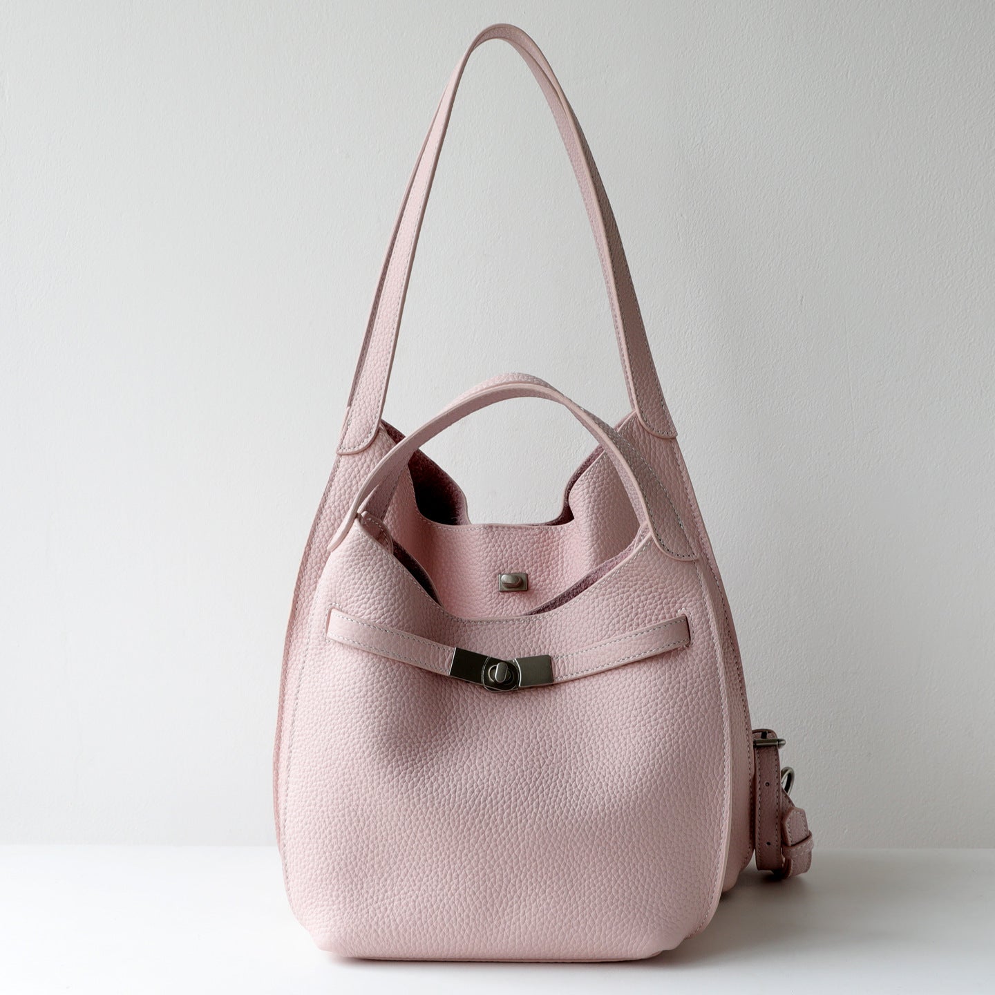 Layer Cowhide Large Capacity Totes High-grade Style Underarm Women's Shoulder Bag