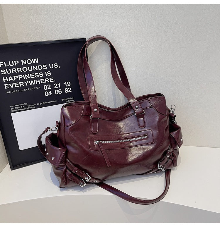 Women's Retro Large Capacity Summer Versatile Korean Style Women's Shoulder Bag