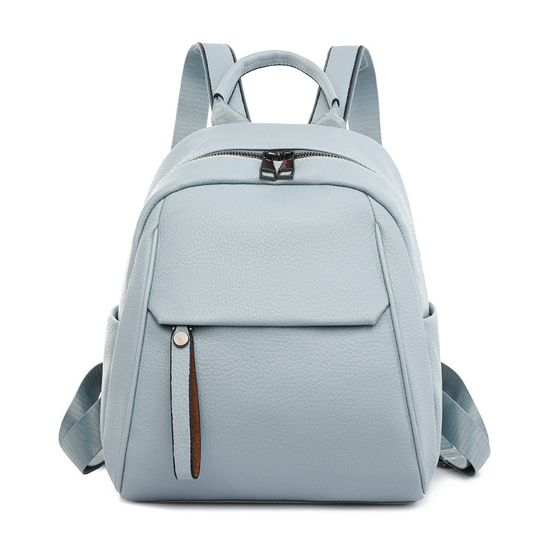 Women's Female Soft Leather Fashion Artistic Wind Women's Backpack