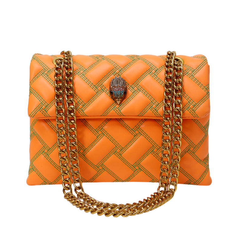 Cool Contrast Color Embroidery Thread Eagle Head Bags
