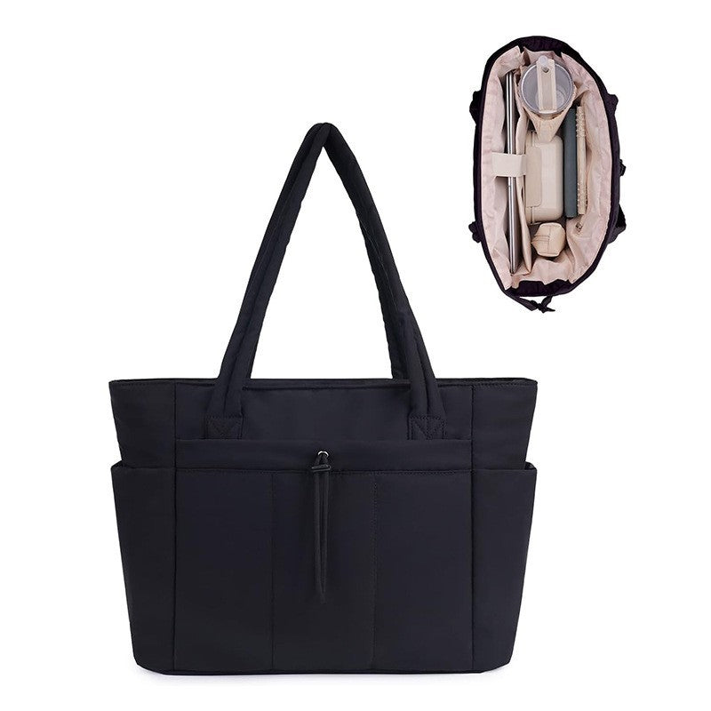 Graceful Attractive Women's Quilted Convenient Computer Shoulder Bags