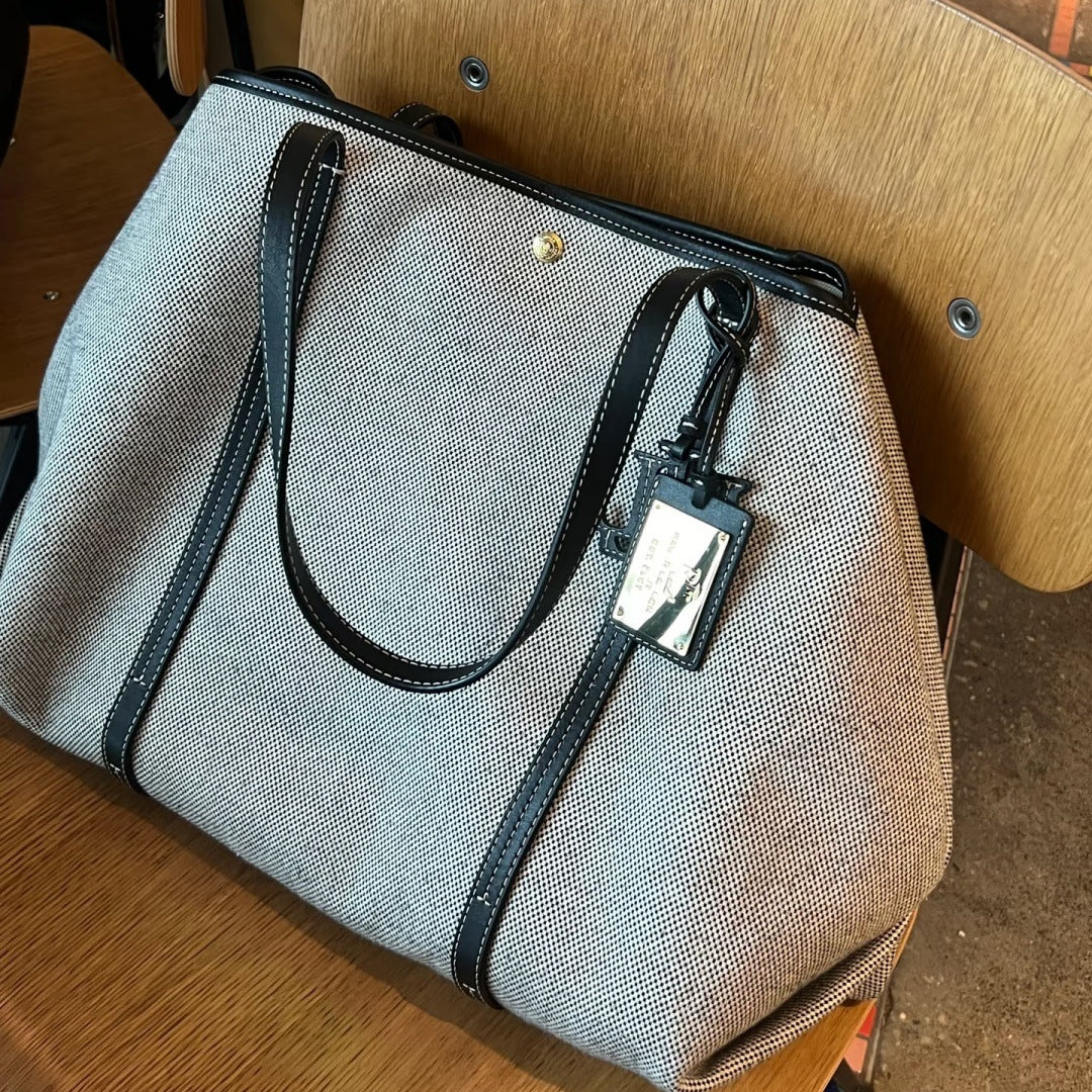 Women's Ralph Lauren Canvas Portable Large Capacity Shopping Tote Bags