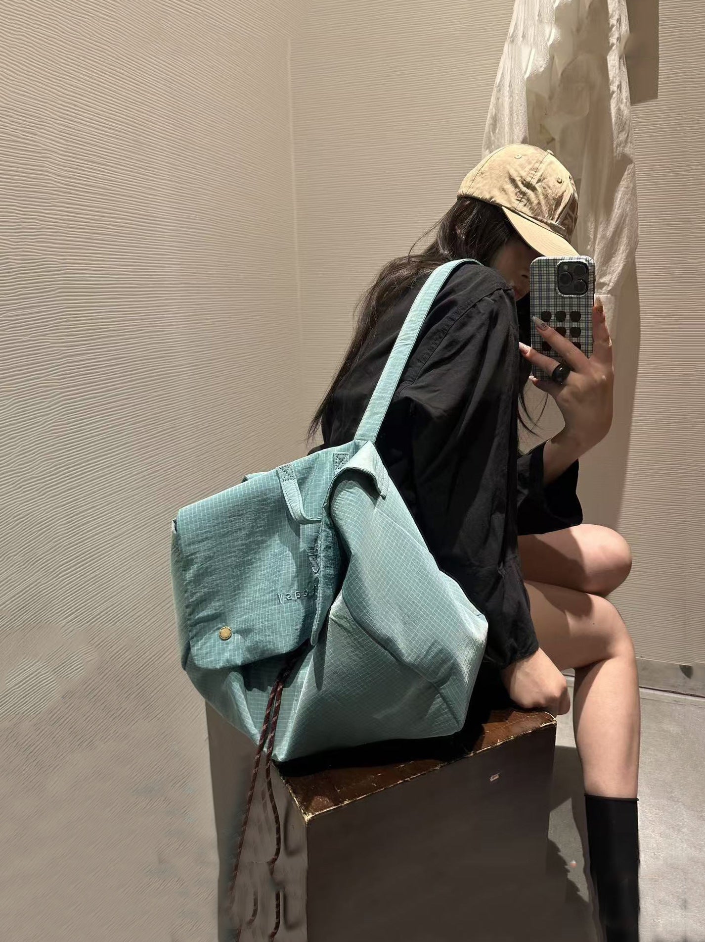Women's Korean Style Nylon Cloth Large Capacity Lightweight Fashion Commuter Women's Backpack