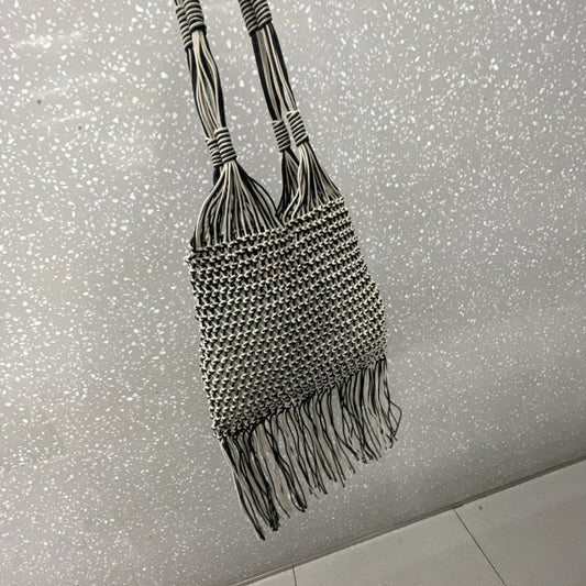 Women's Tassel Straw Fashion Vacation Beach Hand-woven Women's Shoulder Bag