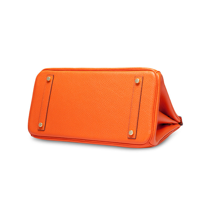 Women's First Layer Cowhide Texture Fashionable Korean Style Genuine Bags