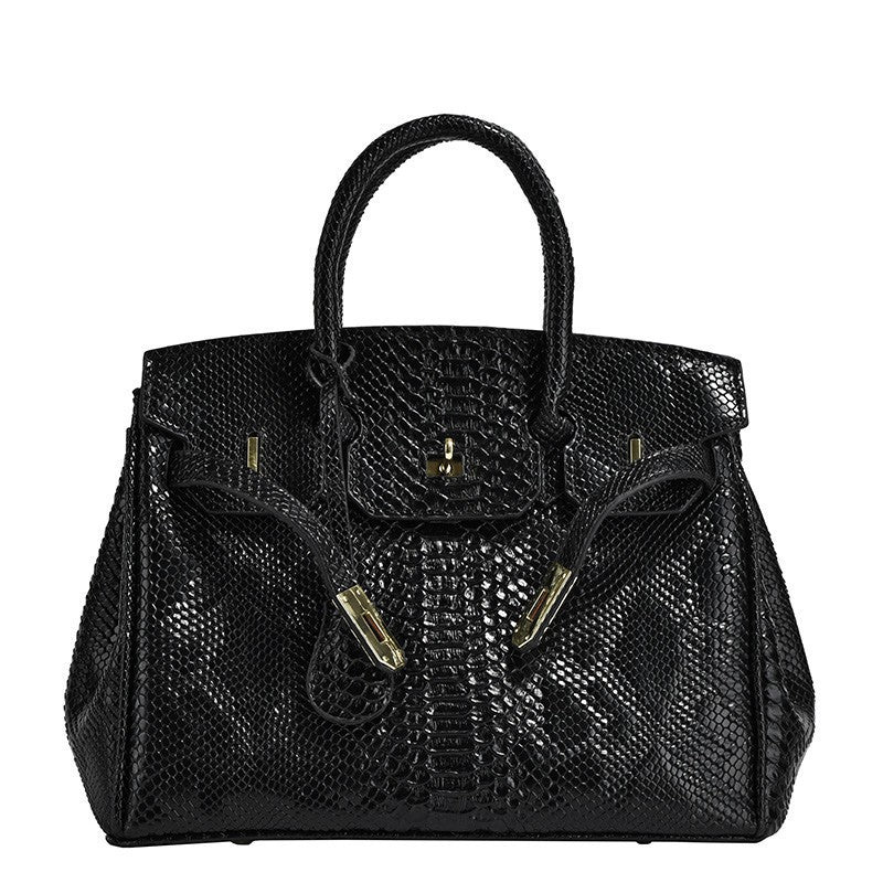 Women's Retro Snakeskin Pattern Kelly Trendy Large Women's Messenger Bag