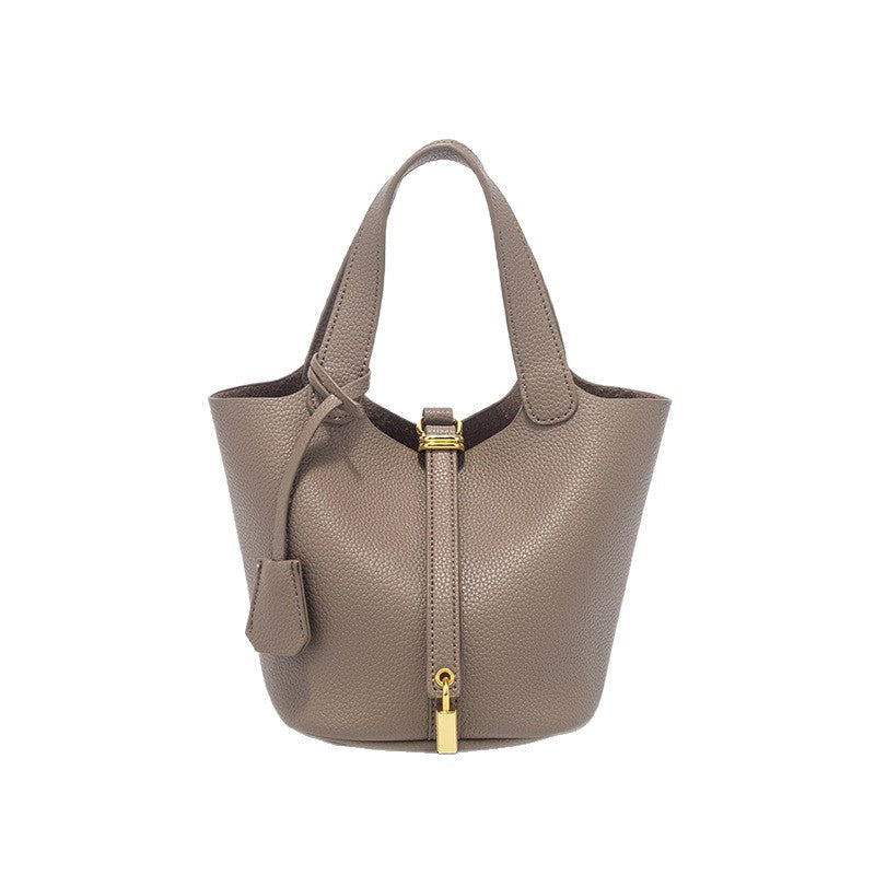 Women's Pattern Vegetable Basket Western Style Textured Bucket Bag