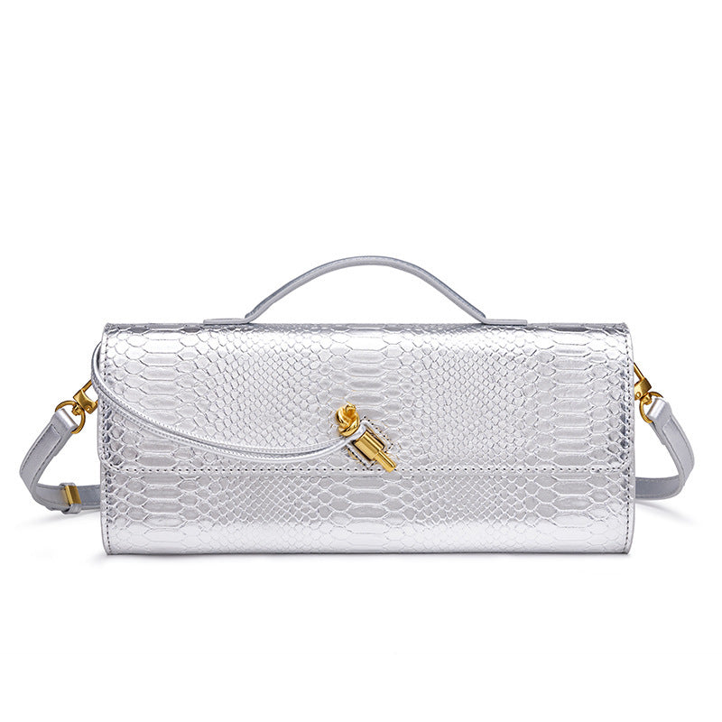 Women's Holding Dinner Vintage Stone Pattern Chinese Baguette Organ Women's Handbag