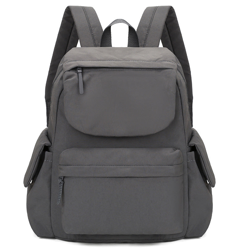 Women's Solid Color Simple Oxford Cloth Large Capacity Lightweight Commute Leisure Backpack