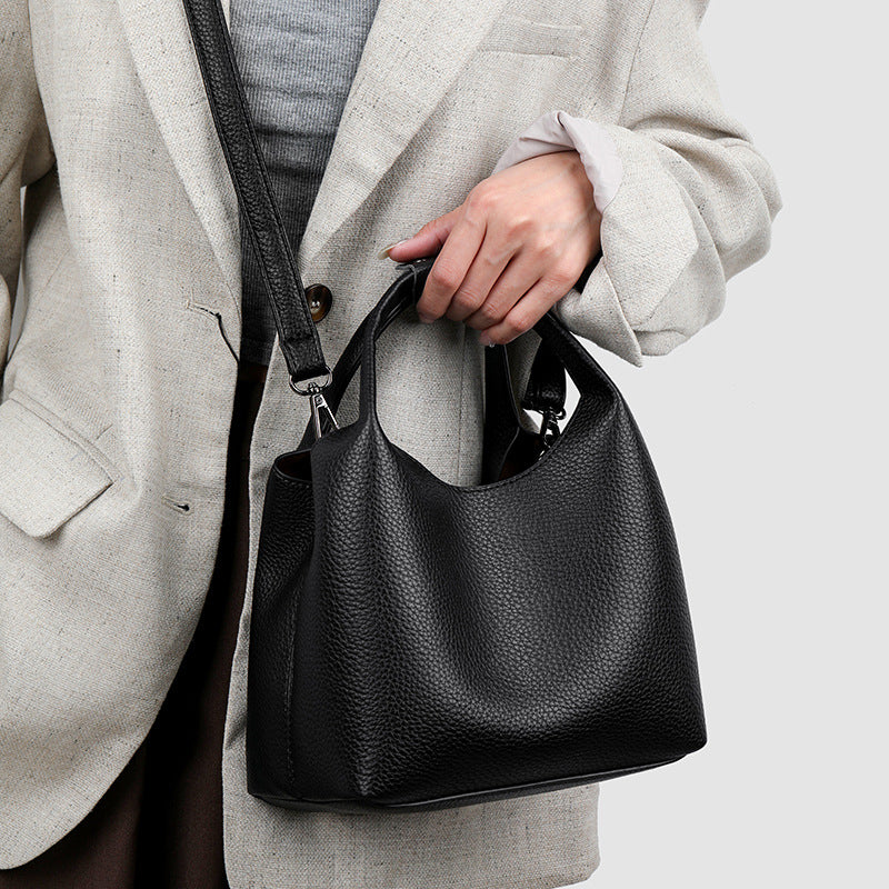 Fashion Commuter Retro Minority Advanced Texture Soft Women's Handbag