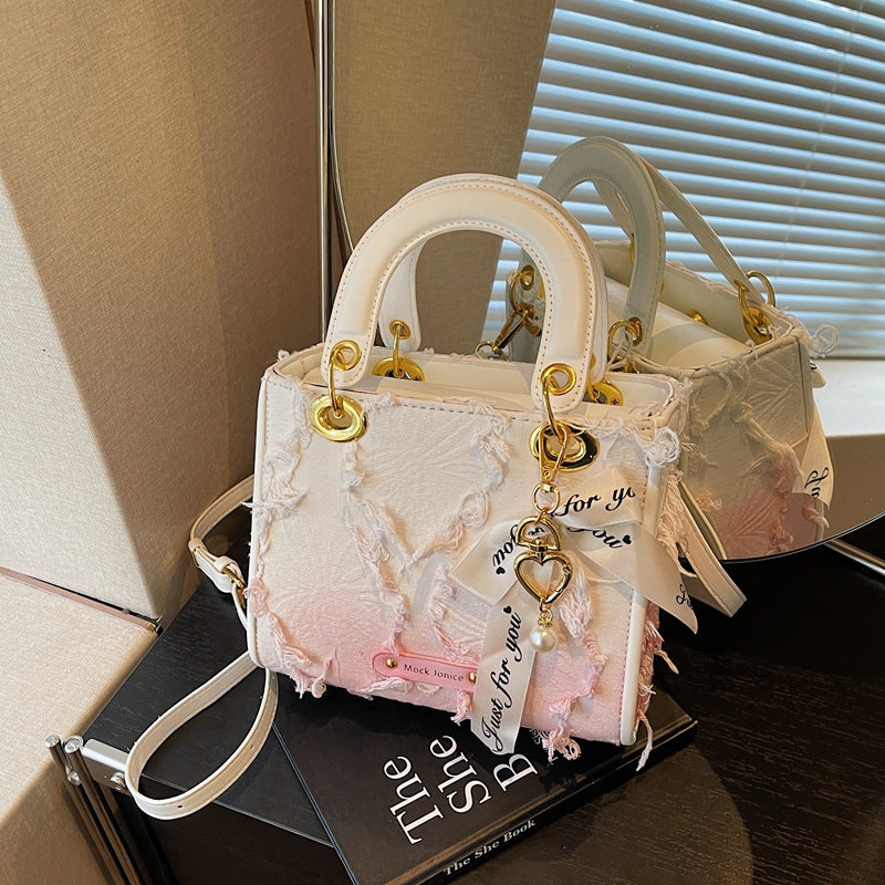 Women's Good-looking Niche Gradient Tassel Diana Fashion Women's Shoulder Bag