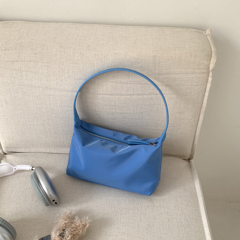 Women's Simple Pure Color Design Commuter Nylon Women's Handbag