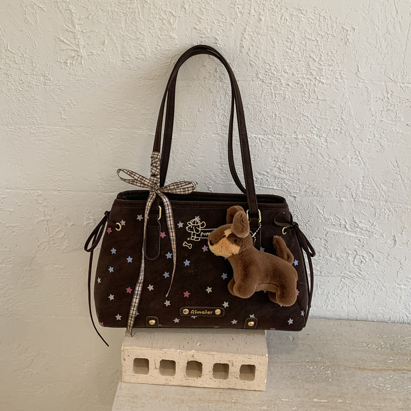 Niche Suede Underarm Trendy Fashion Commuter Women's Messenger Bag