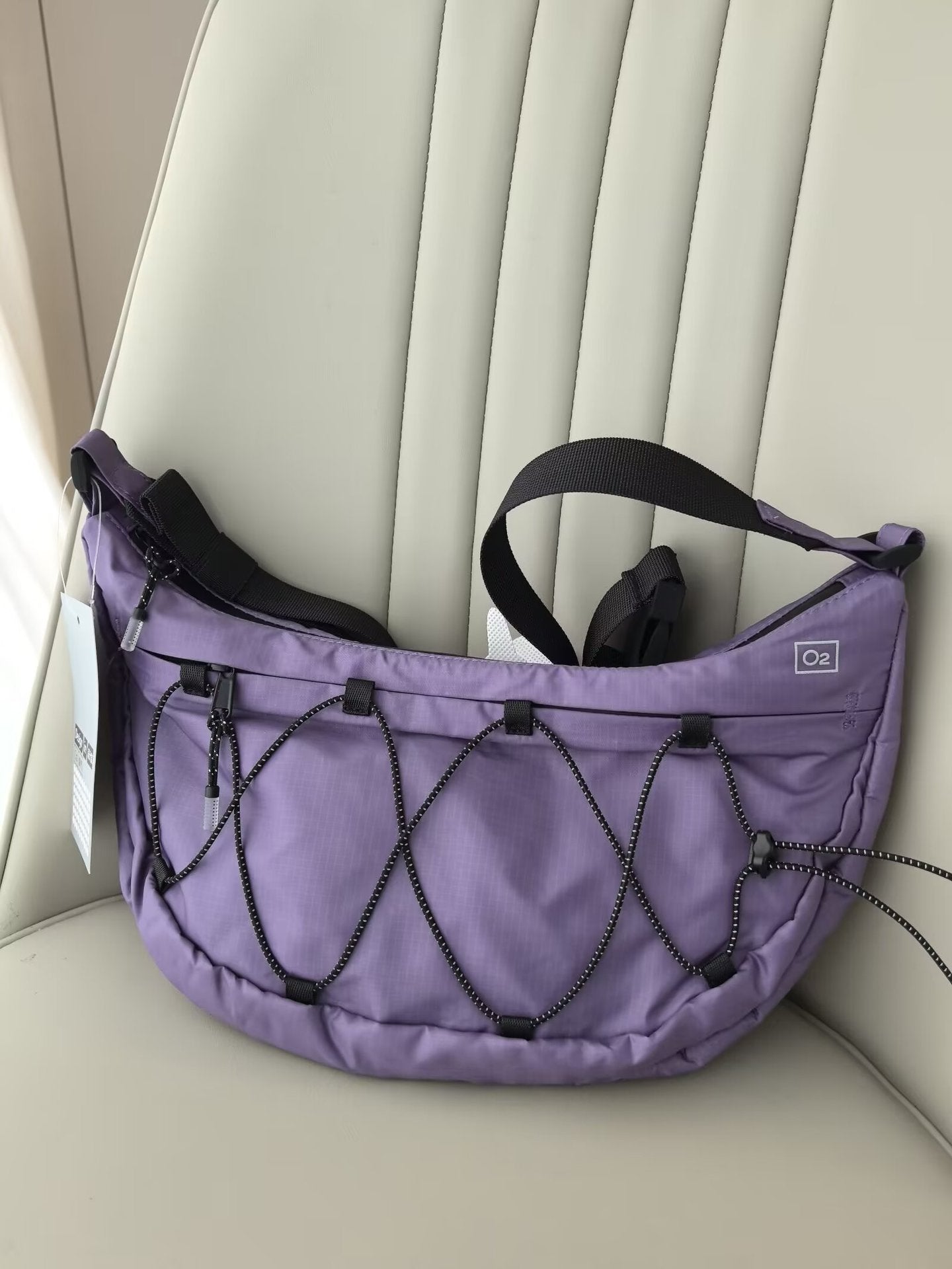 Women's & Men's Bright Riding Portable Leisure Crescent Dumpling Bucket Bag