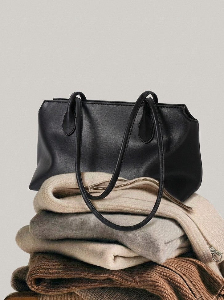 Women's Genuine Leather Large Capacity Underarm Light Luxury Tote Bags