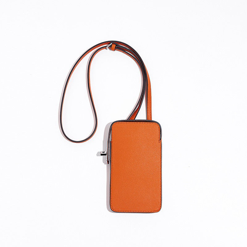 Fashion Genuine Leather Box Simple High-grade Mobile Phone Bag