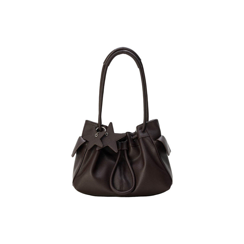 Women's Large Capacity Hand-held Niche High Sense Beam Tote Bag