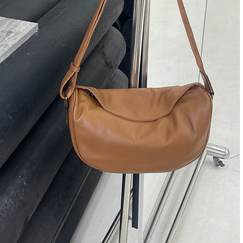 Lucky Genuine Leather First Layer Cowhide Women's Messenger Bag